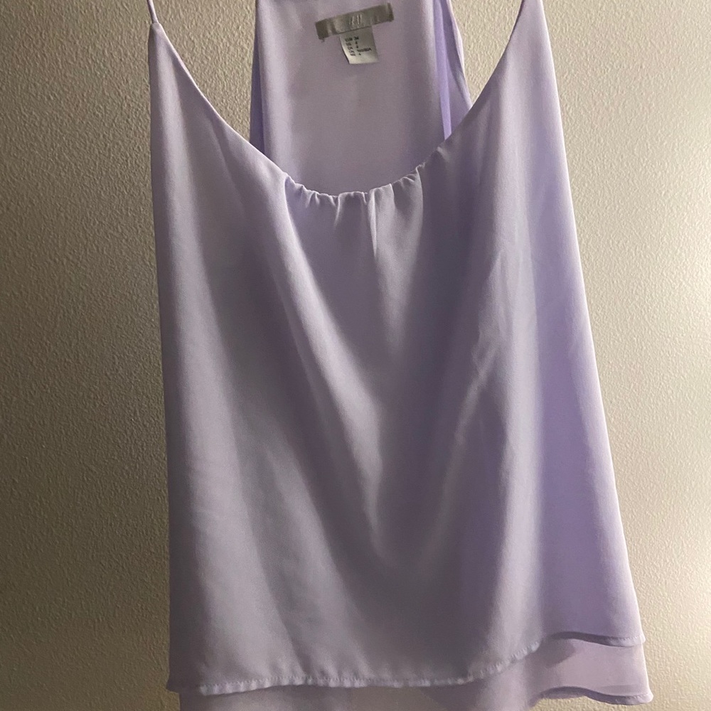 H&M size 4 lavender chiffon tank